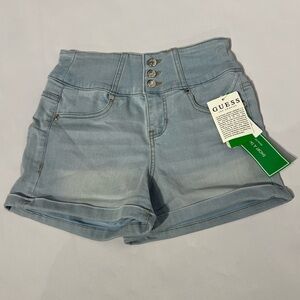 Guess Women's Sky Blue Jean Shorts